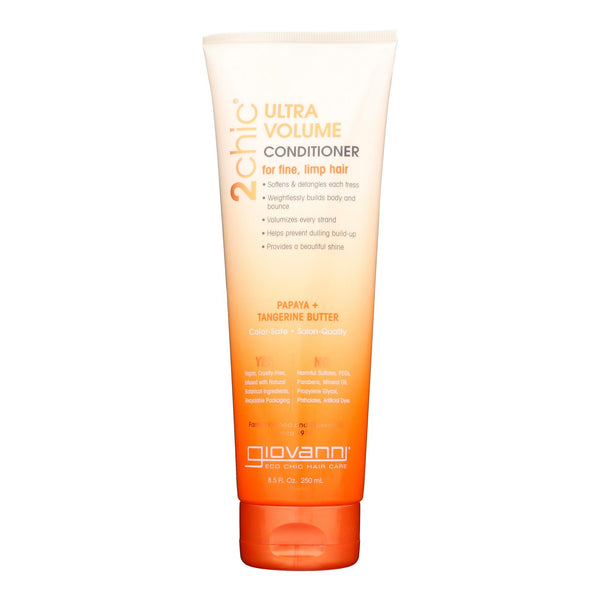 Giovanni Hair Care Products 2chic Conditioner - Ultra-Volume Tangerine and Papaya Butter - 8.5 fl Ounce