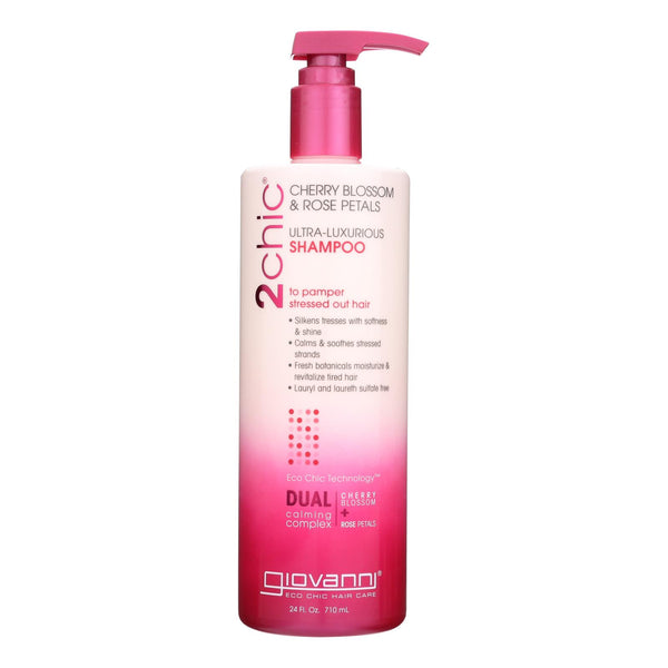 Giovanni Hair Care Products 2Chic - Shampoo - Cherry Blossom and Rose Petals - 24 fl Ounce