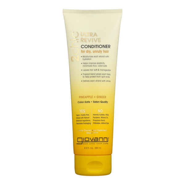 Giovanni Hair Care Products Conditioner - Pineapple and Ginger - Case of 1 - 8.5 Ounce.