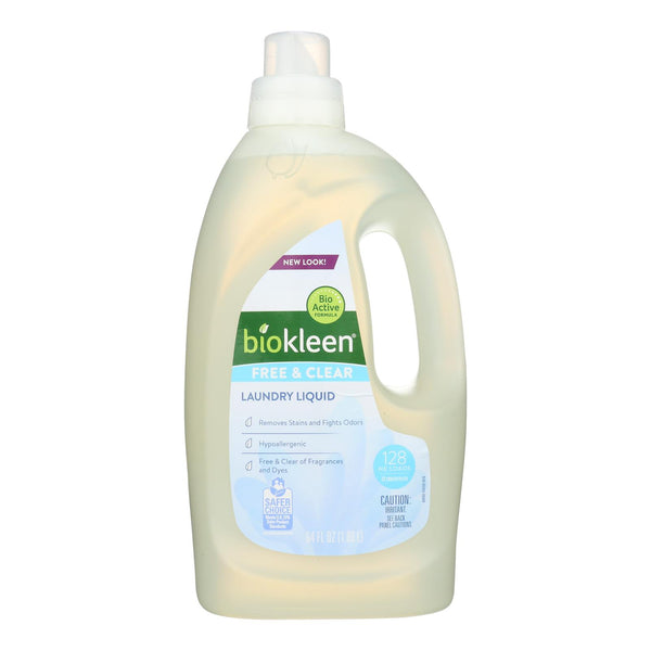 Biokleen Laundry Liquid - Free and Clear - 64 Ounce