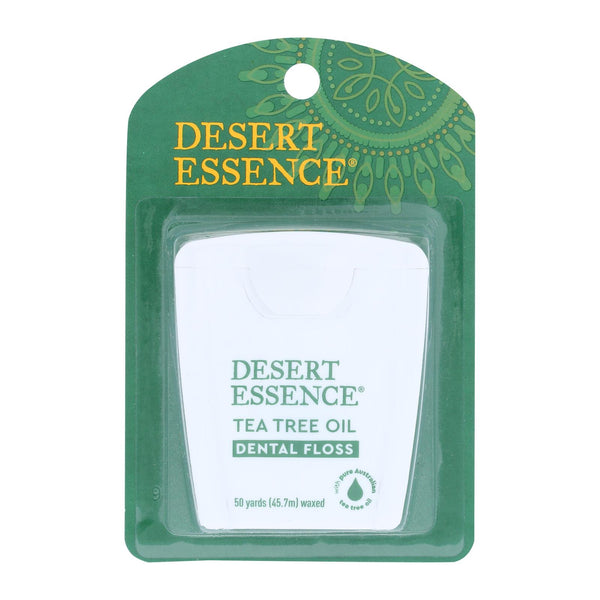 Desert Essence - Dental Floss Tea Tree Oil - 50 Yds - Case of 6