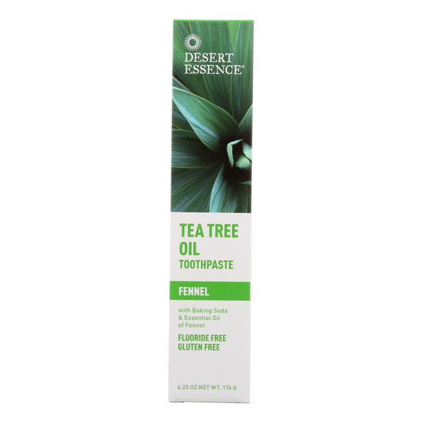 Desert Essence - Natural Tea Tree Oil Toothpaste Fennel - 6.4 Ounce