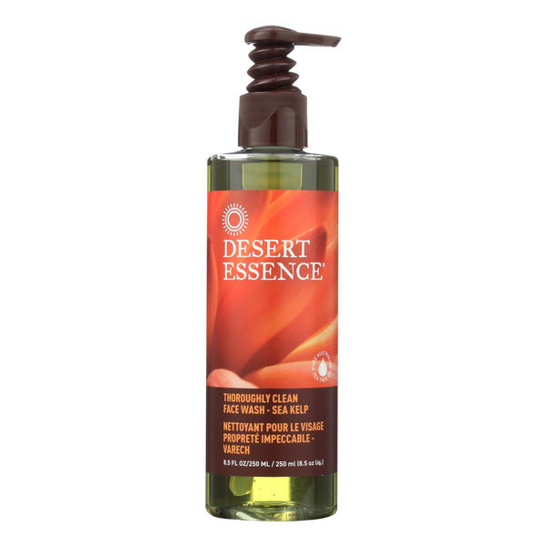 Desert Essence - Thoroughly Clean Face Wash with Eco Harvest Tea Tree Oil And Sea Kelp - 8.5 fl Ounce