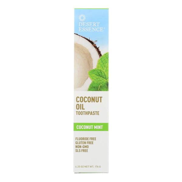 Desert Essence - Coconut Oil Toothpaste - Mint - 6.25 Ounce