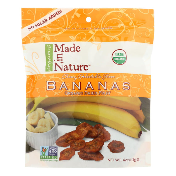 Made In Nature Bananas - Organic - Dried - Case of 6 - 4 Ounce