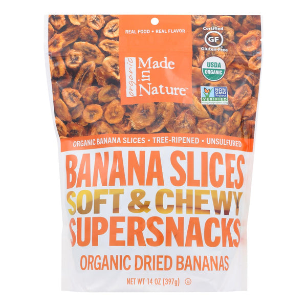 Made In Nature - Banana Dried - Case of 6-12 Ounce