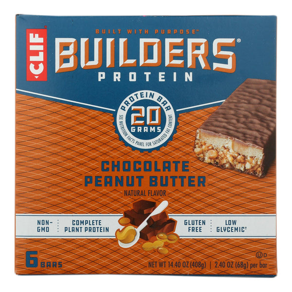 Clif Bar Builder's Protein - Case of 6 - 6/2.4 Ounce