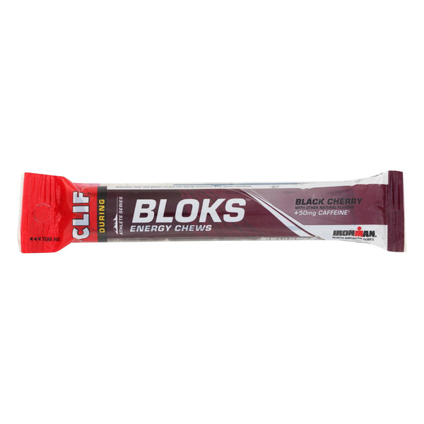 Clif Bar Clif Shot Bloks - Organic Black Cherry - Case of 18 - 2.1 Ounce
