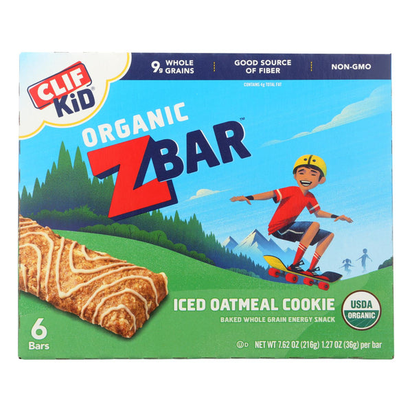 Clif Kid Zbar - Iced Oatmeal Cookie - Case of 9 - 7.62 Ounce