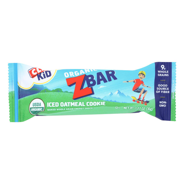 Clif Bar Organic Clif Kid Zbar - Iced Oatmeal Cookie - Case of 18 - 1.27 Ounce Bars