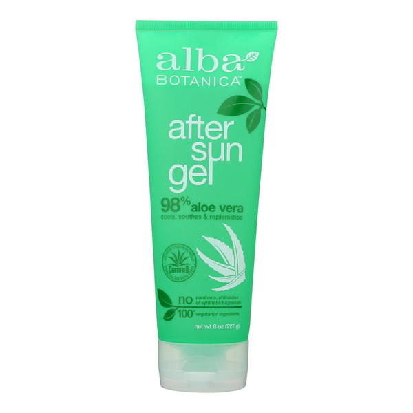 Alba Botanica - After Sun Gel - 98% Aloe - 8 Ounce