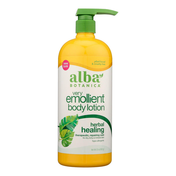 Alba Botanica - Body Lotion - Very Emollient - Herbal - 32 Ounce