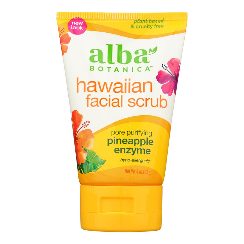 Alba Botanica - Hawaiian Pineapple Enzyme Facial Scrub - 4 fl Ounce