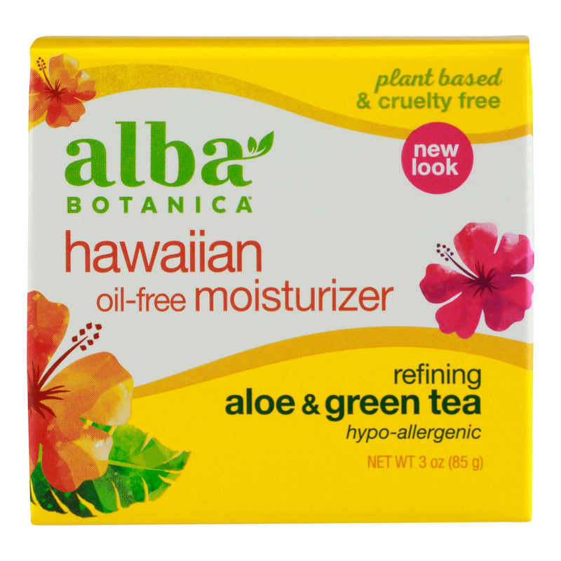 Alba Botanica - Hawaiian Aloe and Green Tea Moisturizer Oil-Free - 3 Ounce