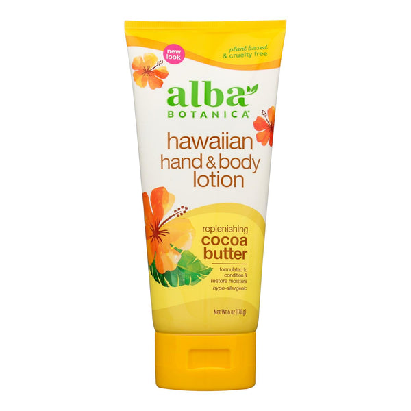 Alba Botanica - Hand & Body Lotion Haw Cocoa Butter - 1 Each 1-6 Fluid Ounce