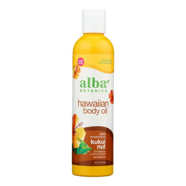Alba Botanica - Hawaiian Body Oil Kukui Nut - 8.5 fl Ounce