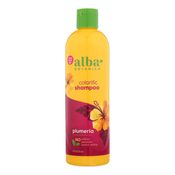 Alba Botanica - Hawaiian Natural Shampoo Colorific Plumeria - 12 fl Ounce