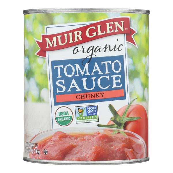 Muir Glen Organic Chunky Tomato Sauce - Tomato - Case of 12 - 28 Ounce.