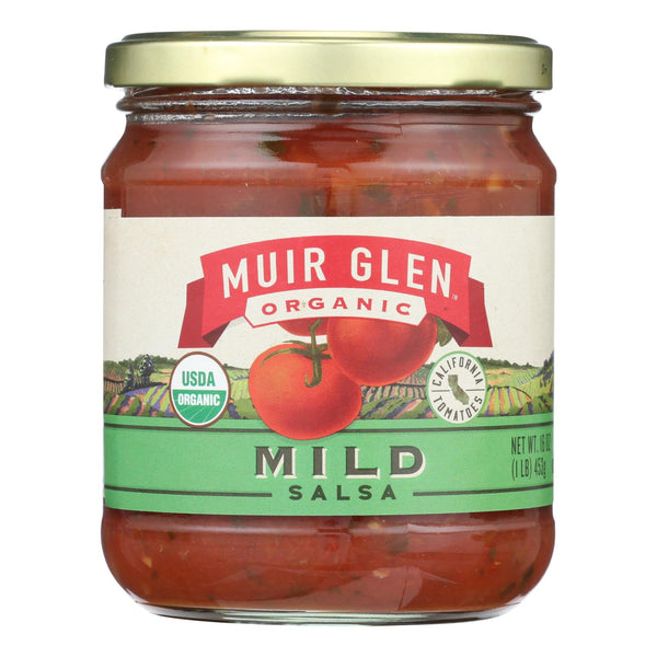 Muir Glen Muir Glen Mild Salsa - Tomato - Case of 12 - 16 Ounce.