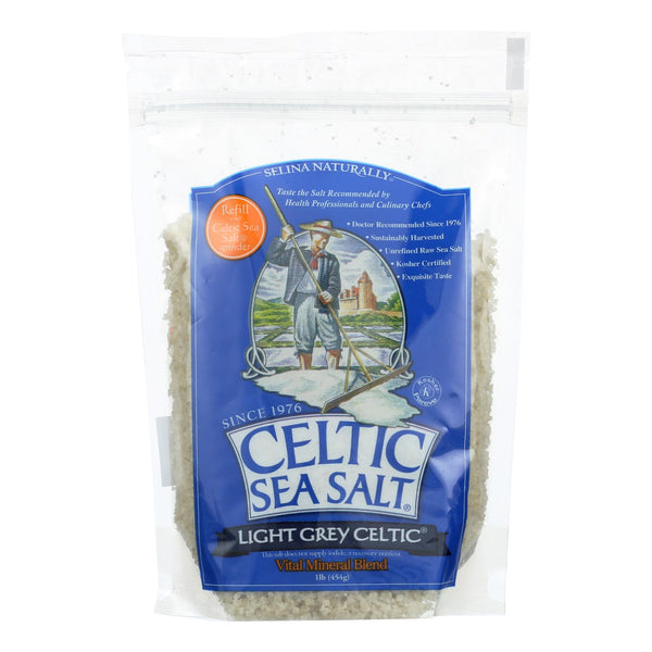 Celtic Sea Salt Reseal Bag - Light Grey - Case of 6 lbs