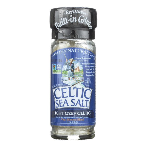 Celtic Sea Salt, Selina Naturally Light Grey Celtic Sea Salt, Case Of 6, 3 Oz