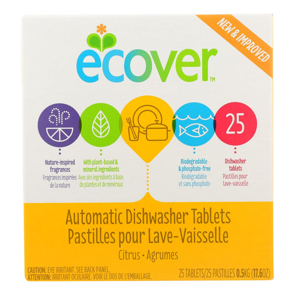 Ecover Automatic Dishwasher Tabs - Case of 12 - 17.6 Ounce