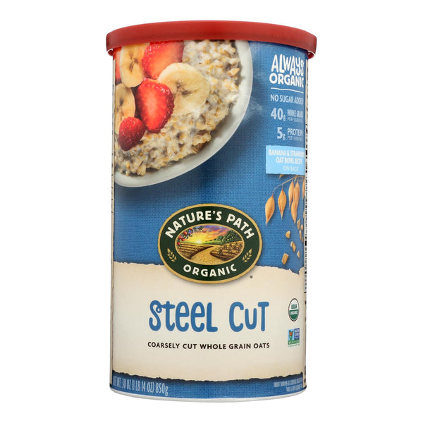 Nature's Path Organic Steel Cut Oats - Case of 6 - 30 Ounce.