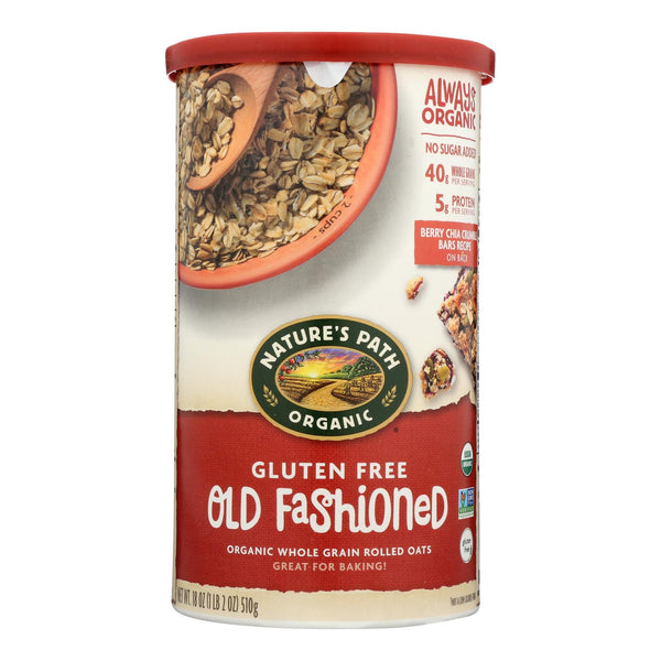 Nature's Path Organic Oats - Old Fashioned - Case of 6 - 18 Ounce.