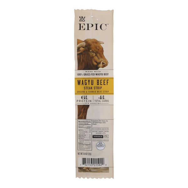Epic - Strips - Wagyu Beef Steak - Case of 20 - .8 Ounce