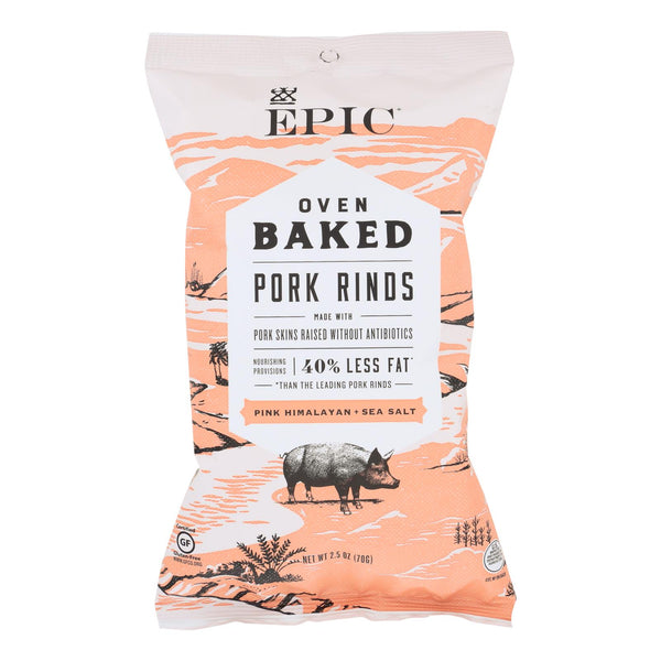 Epic Oven Baked Pork Rinds  - Case of 12 - 2.5 Ounce