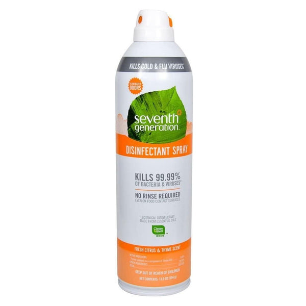 Seventh Generation Spray - Disinfectant - Fresh Citrus - Case of 8 - 13.9 Ounce