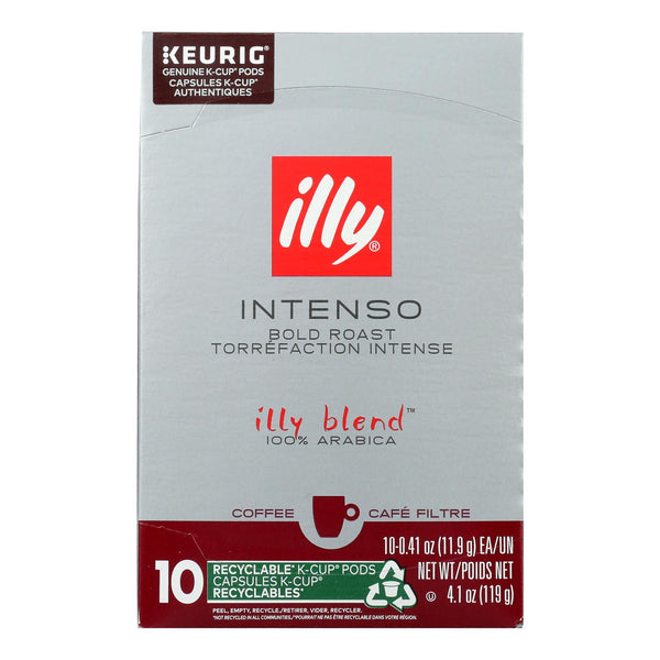 Illy Caffe Coffee - Kcups Black Dark Roasted - Case of 6 - 10 count