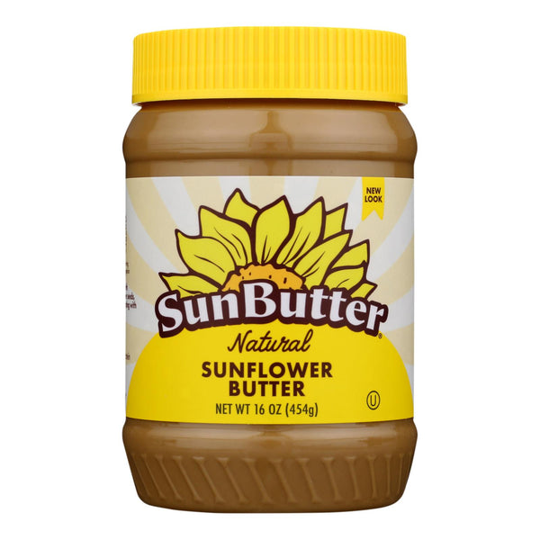Sunbutter Sunflower Butter - Natural - Case of 6 - 16 Ounce.