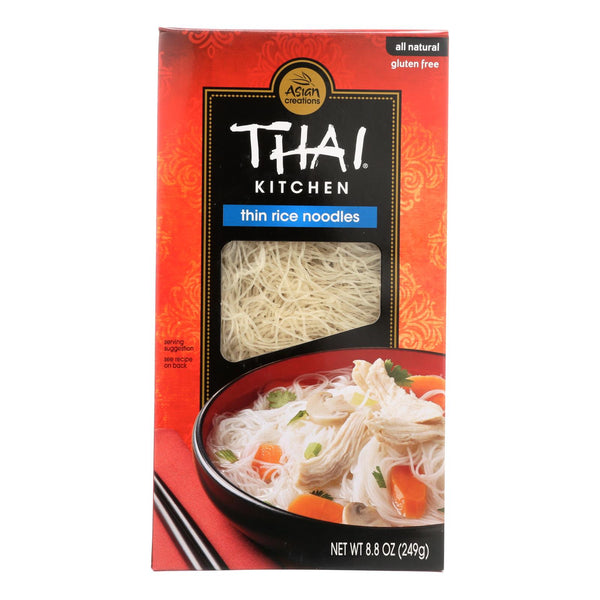 Thai Kitchen Thin Rice Noodles - Case of 12 - 8.8 Ounce.
