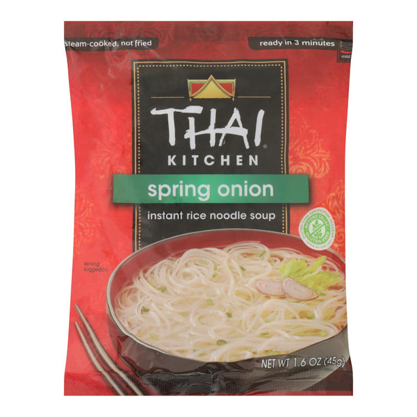 Thai Kitchen Instant Rice Noodle Soup - Spring Onion - Mild - 1.6 Ounce - Case of 6