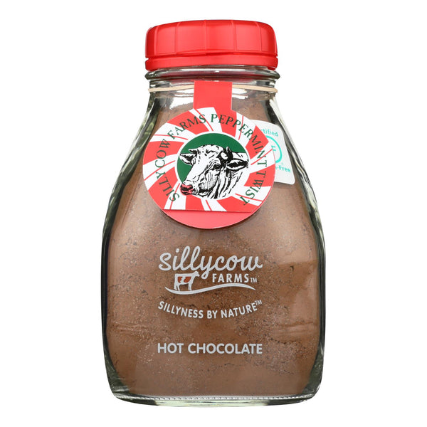 Silly Cow Farms Hot Chocolate - Peppermint Twist - Case of 6 - 16.9 Ounce.
