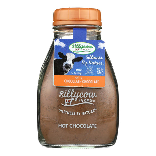 Sillycow Farms Hot Chocolate - Double Chocolate - Case of 6 - 16.9 Ounce.