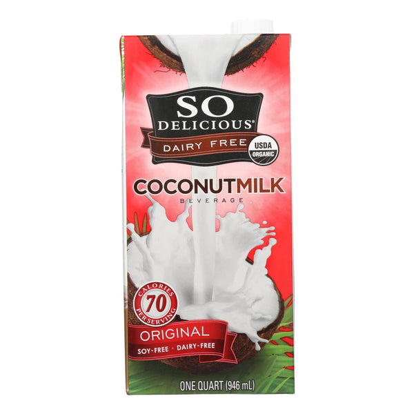 So Delicious Coconut Milk Beverage - Original - Case of 12 - 32 Fl Ounce.