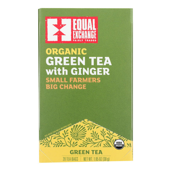 Equal Exchange - Tea Green Ginger - Case of 6-20 BAG