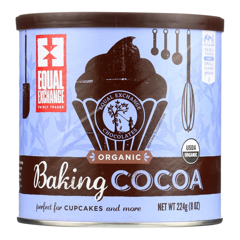 Equal Exchange Organic Baking Cocoa - Case of 6 - 8 Ounce.