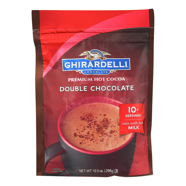 Ghirardelli Hot Cocoa - Premium - Double Chocolate - 10.5 Ounce - case of 6