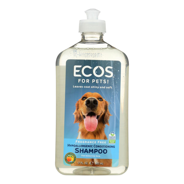 ECOS - Hypoallergenic Conditioning Pet Shampoo - Fragrance Free - 17 fl Ounce.
