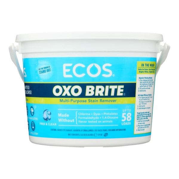 Earth Friendly Free and Clear Oxobrite Multi - Purpose Stain Remover - Case of 6 - 3.6 lb.