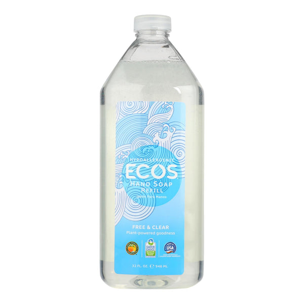 ECOS Hand Soap - Free And Clear - Case of 6 - 32 fl Ounce.