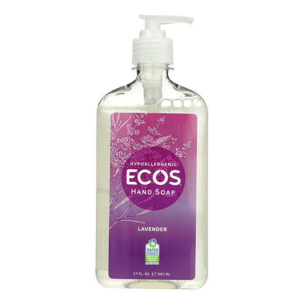 Earth Friendly Hand Soap - Lavender - Case of 6 - 17 FL Ounce.