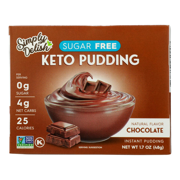 Simply Delish Chocolate Pudding & Pie Filling  - Case of 6 - 1.7 Ounce