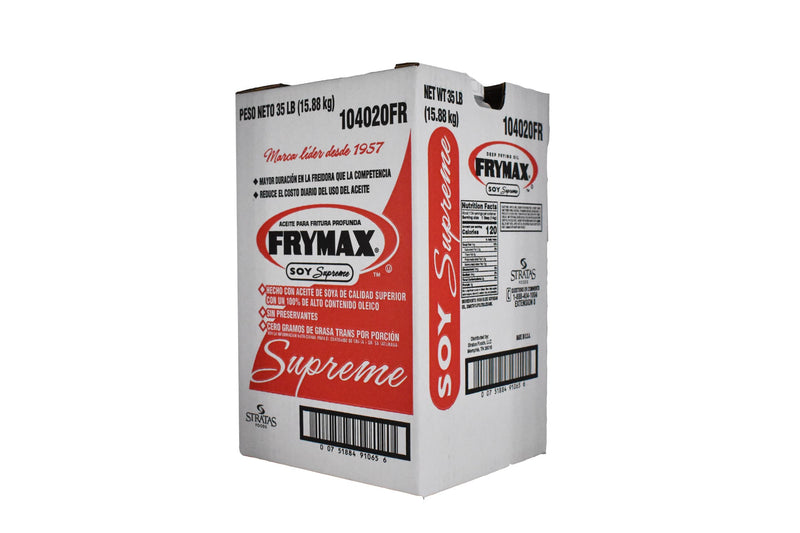 Frymax Soy Supreme Frying Oil 35 Pound Each - 1 Per Case.