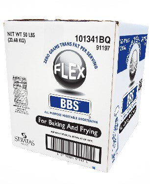 BBS Flex Palm All Purpose Vegetable Shortening (Non GMO Project Verified) 50 Pound Each - 1 Per Case.