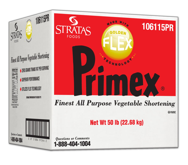 Primex Golden Flex All Purpose Shortening 50 Pound Each - 1 Per Case.