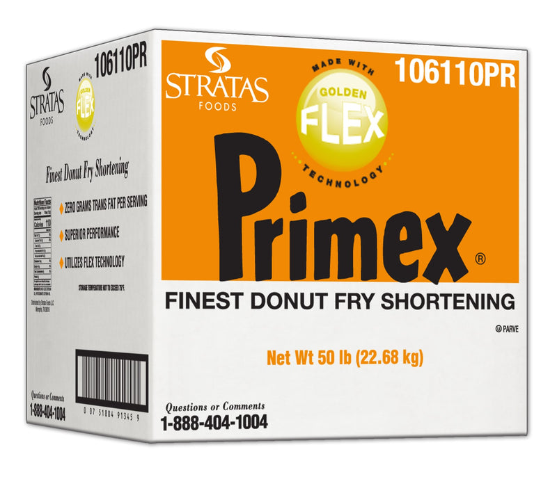 Primex Golden Flex Donut Frying Shortening 50 Pound Each - 1 Per Case.